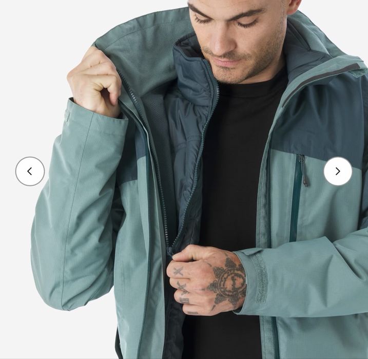 Чисто ново мъжко непропускаемо яке 3 в 1 Размер L