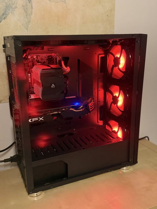 PC Gaming i3 10100F + RX 580 xfx 4GB – ssd NVMe – Cooler Nou