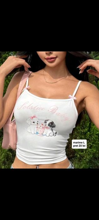 Maieu super dragut cu catei si fundite maieu top