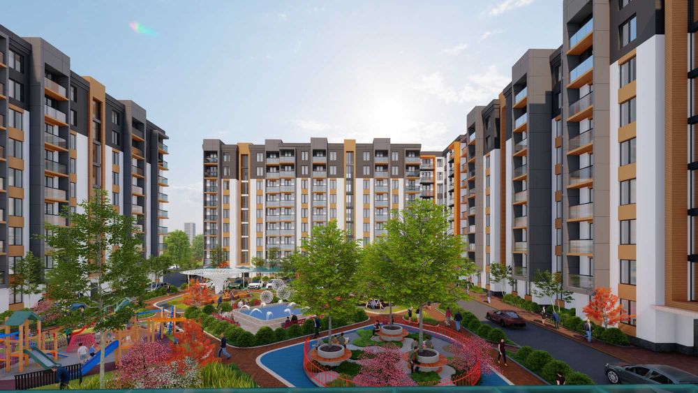 ЖК Mening Uyim 1комнатная кв 40,6м г.Ташкент, мост "Узгариш"