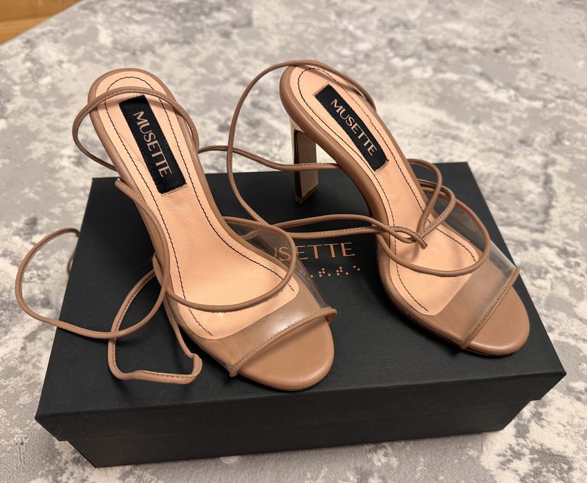 Sandale musette nude