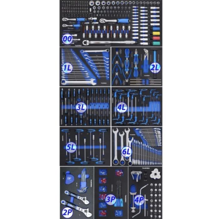 Шкаф/Количка с инструменти 501 части Stahlmayer XXL