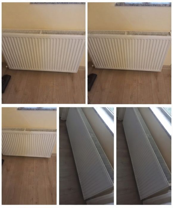 Calorifere otel panou, 180 cm si 100 cm — stare foarte buna