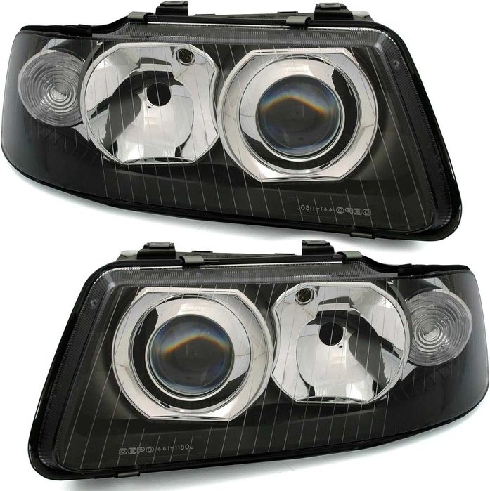 Фарове Ауди А3 8Л фейслифт дизайнерски черни затъмнени Audi A3 8L Face