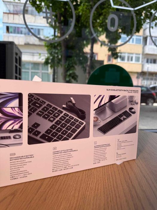 Tastatura SLIM Satechi X3  Bluetooth retroiluminata, GRI