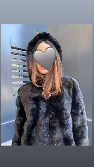 Шуба норковая черный бриллиант