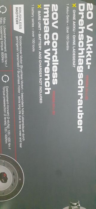 Bormasina impact 600Nm parkside