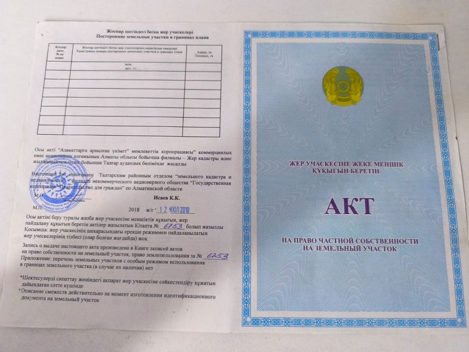 Участок Киши Байсерке