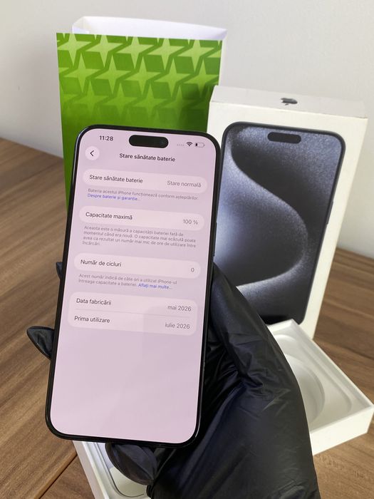 iPhone 15 Pro Max, 256 GB, Blue Titanium, Foarte bun, Cod produs: 7579