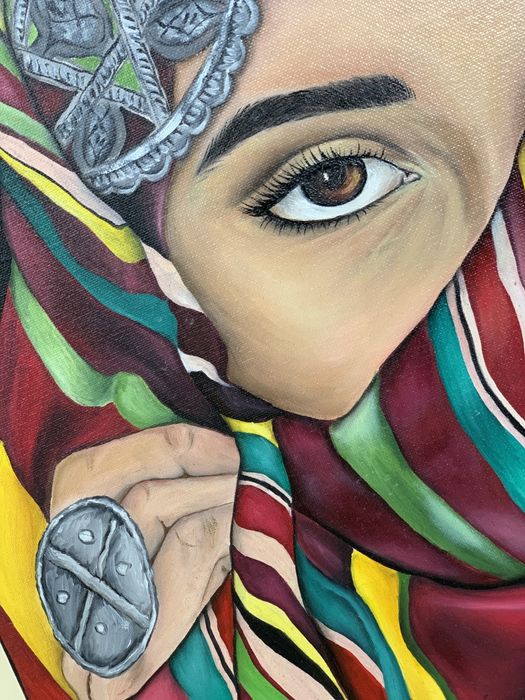 Картина в этно стиле