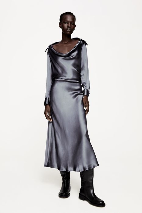 Rochie satinata Zara Studio