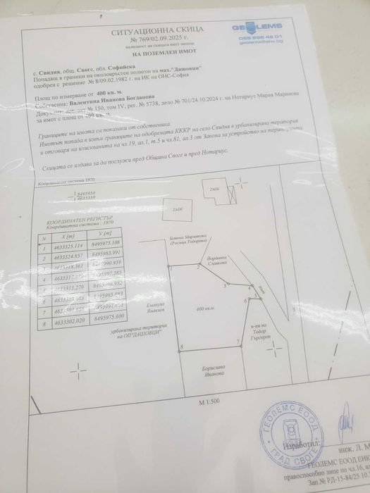 Продава се Парцел в с. Свидня, Област София-област - 400 кв.м за 27 €/кв.м - Снимка #7