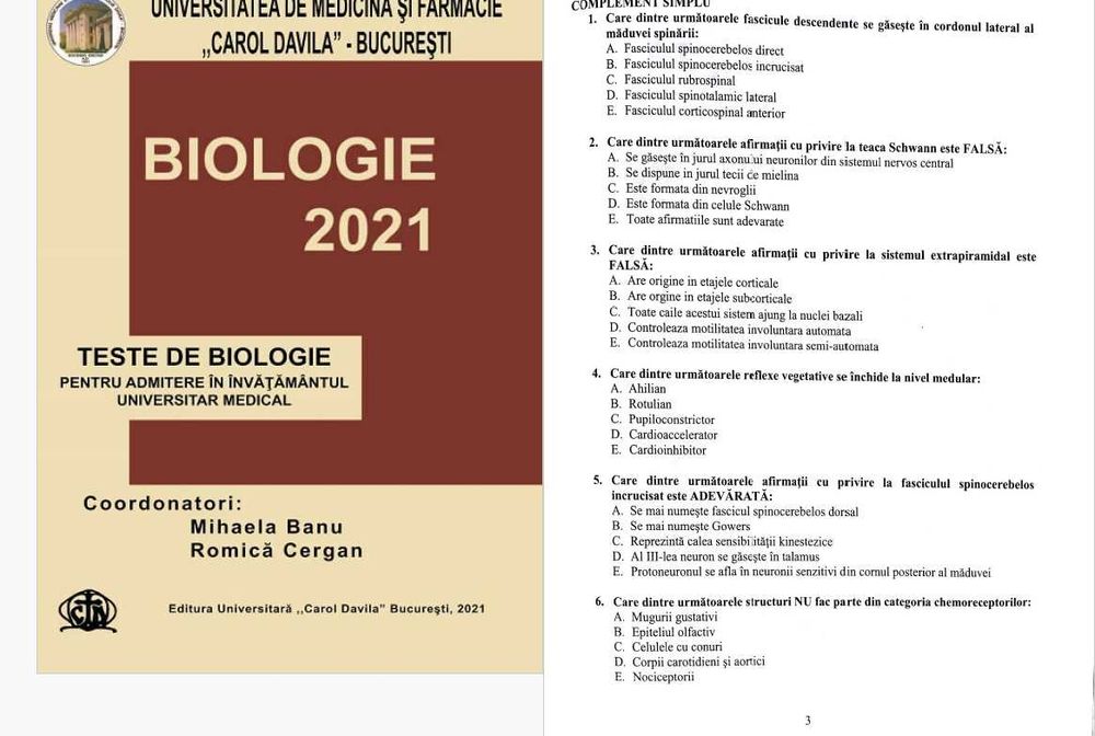 (10GB) Materiale admitere medicină 2025