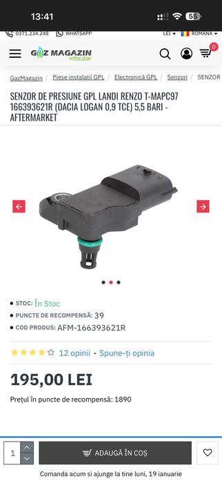 Vând 3 senzori presiune GPL  originali  GPL fabrică