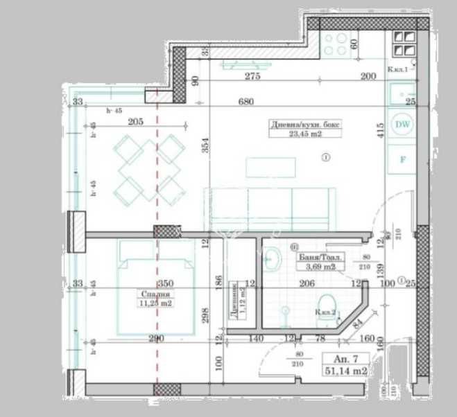 Продава се Двустаен апартамент в Варна, Левски - 60 кв.м за 1350 €/кв.м - Снимка #1