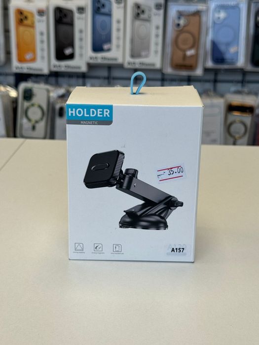 Suport auto Magnetic Telefon - Extensibil - Montare Geam sau Bord