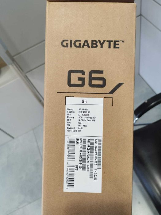 Gigabyte i7-13/RTX 4060/1TB SSD