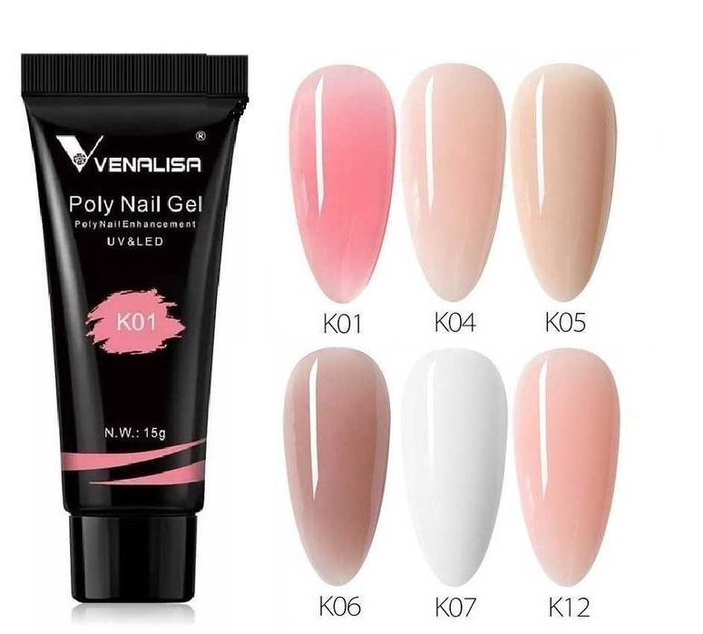 Venalisa PolyGel 15ml полигел термо , брокат , конфети , холограм
