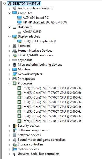 Компютър HP Elitedesk 800 G3 Desktop Mini