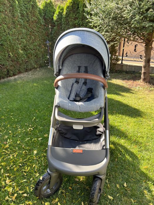 Stokke Trailz Nordic Blue Limited Ed + зимен, летен сет и агнешка кожа
