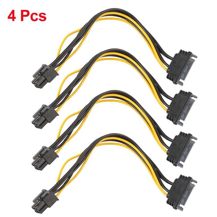 VGA питание переходник PCI_Express x16, Sata 15PIN - 8PIN(6+2),