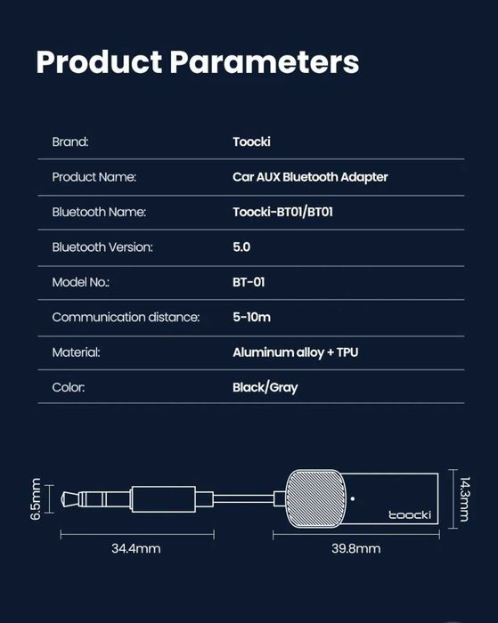 Adaptor Auto Bluetooth Wireless