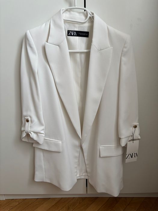 Sacou Zara alb xs