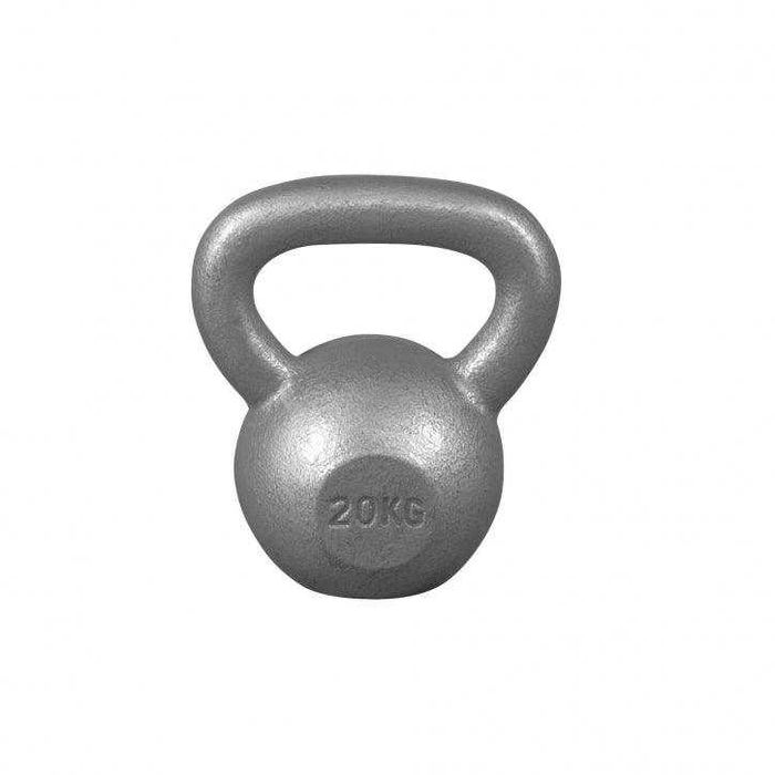 Kettlebell din fier 20 kg Gorilla Sports, gri si negru