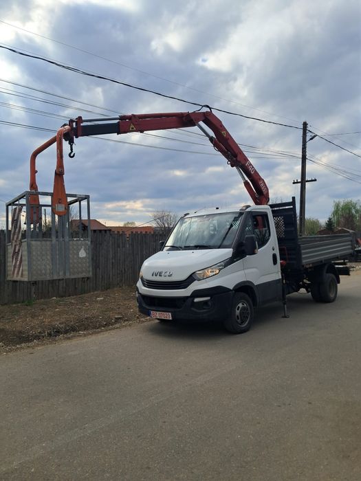 Iveco daily basculabil cu macara,nacela
