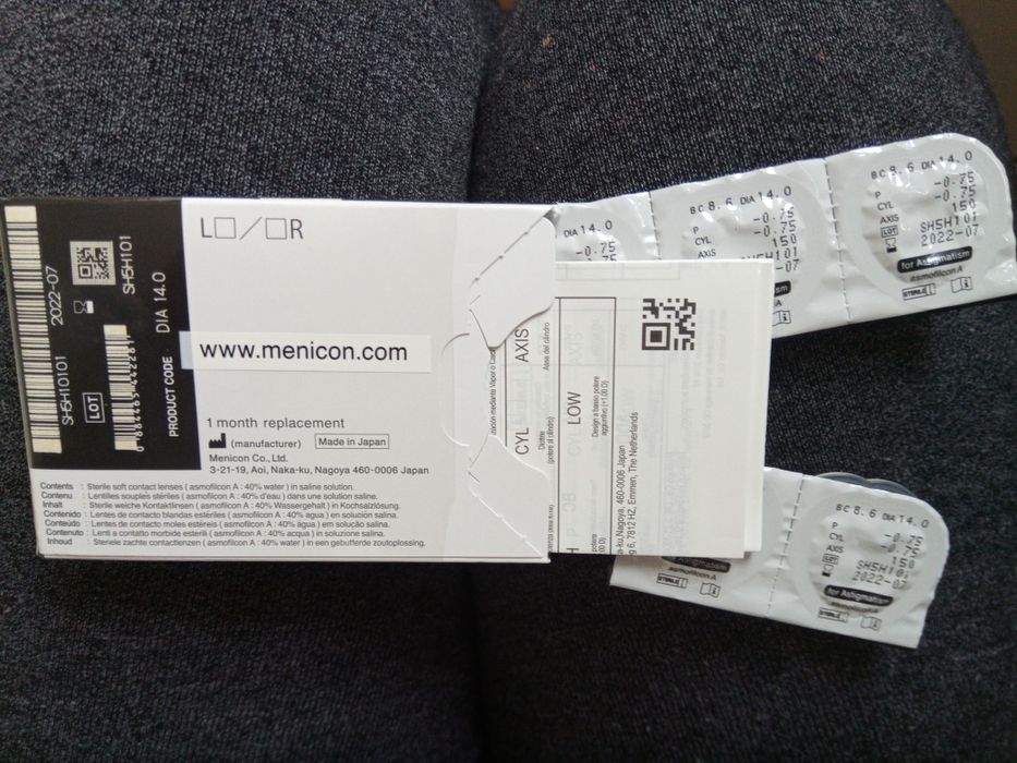 торични лещи Miru