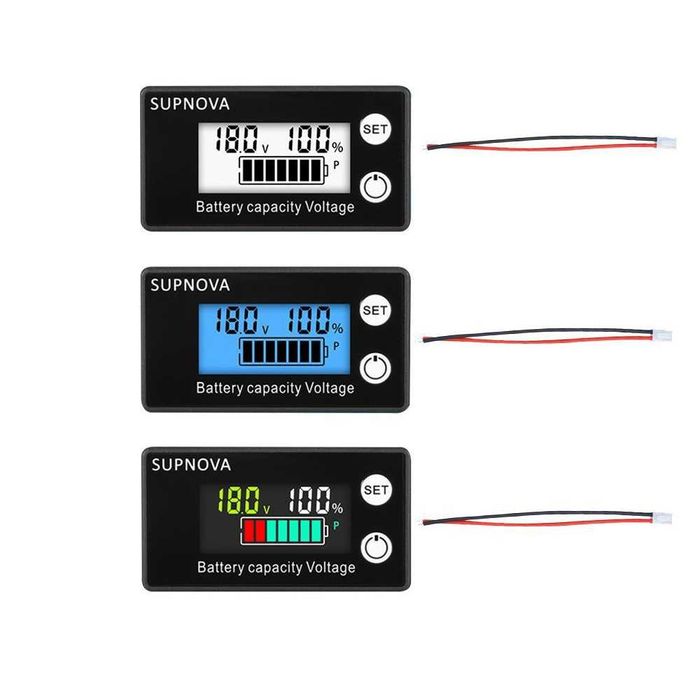 Voltmetru 8-100V - DC si indicator capacitate baterie 0-100%