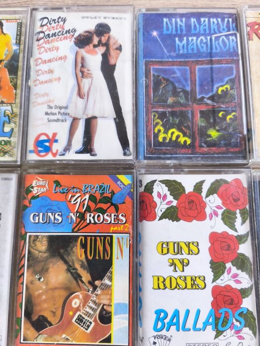 Casete audio rock & pop originale – Metallica, Guns N’ Roses, Elvis, Offspring – 40 lei/buc