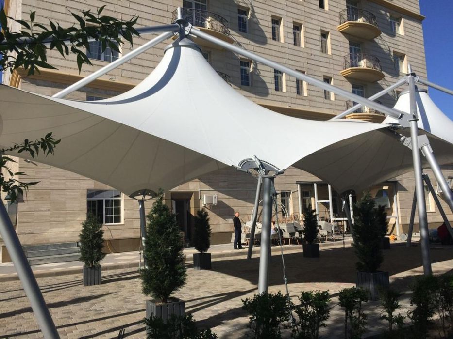 Шатер натяжной тент мембранный