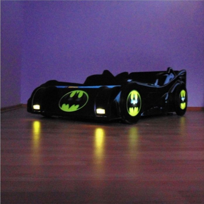 Pat masina Batmobil cu lumini 140x70, pat copii, masina, Batman