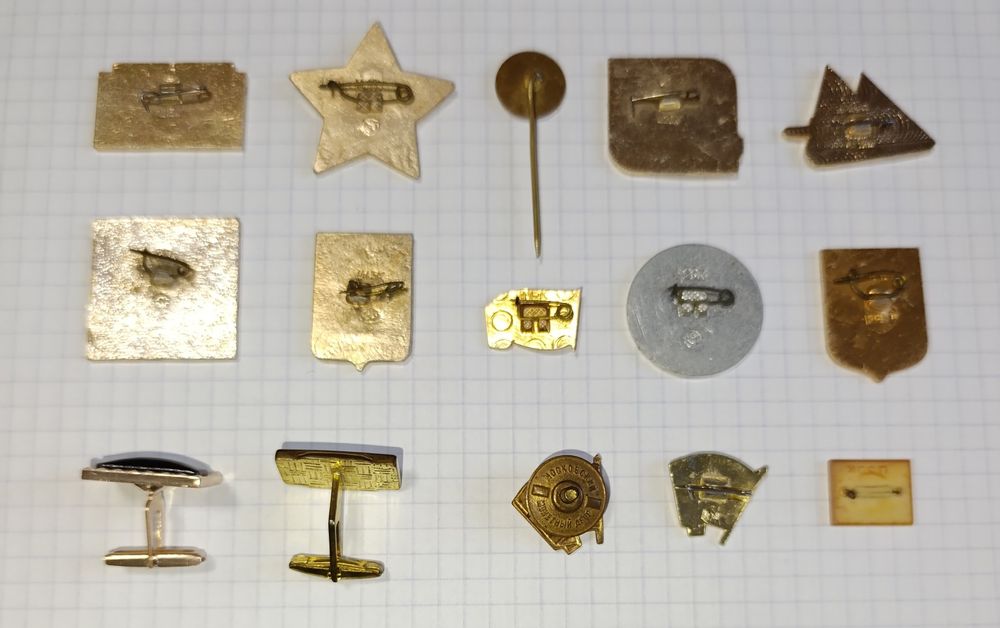 Значки СССР запонки