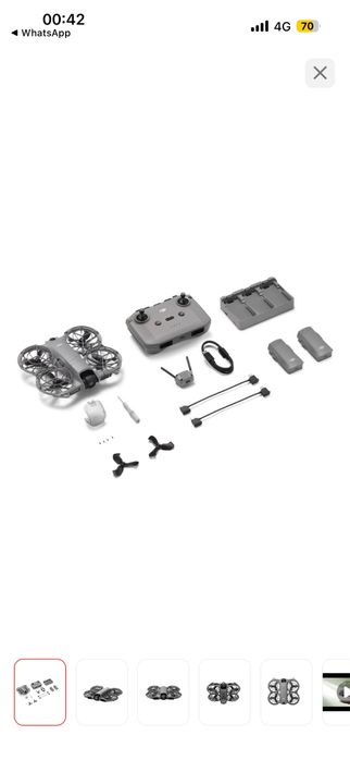 Дрон DJI Neo 2 Fly More Combo серый