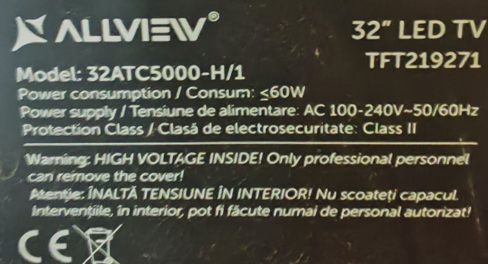 Allview Led Tv, diagonală 81 cm