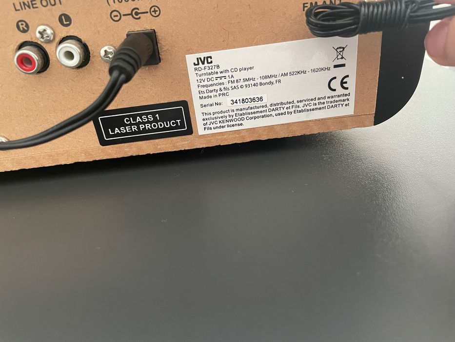 JVC Pickup Si DVD player