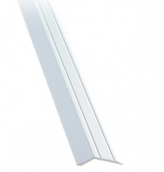 Г-образна преходна лайсна 110см*2.2см хром полиран