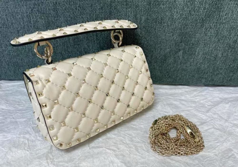 Geanta Valentino Garavani piele small Rockstud