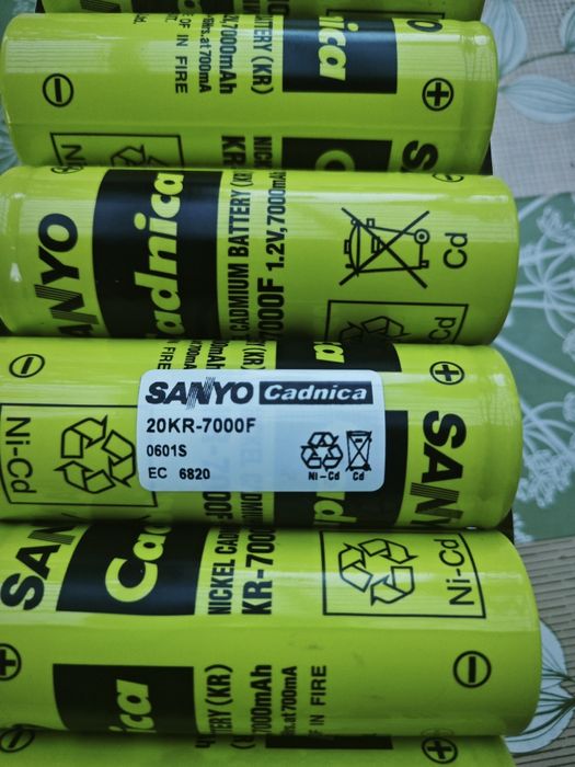 Celule Sanyo Cadnica / Panasonic KR-7000F Ni-Cd (F-Size) — 1,2 V, 7000