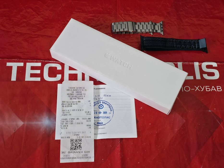 46mm Apple watch 11 BT Гаранция Технополис 2027г. Gray | Black