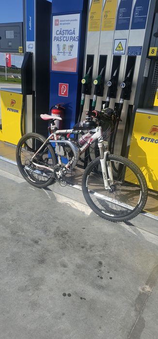 Bicicleta cu motor 80cc tuning 2t