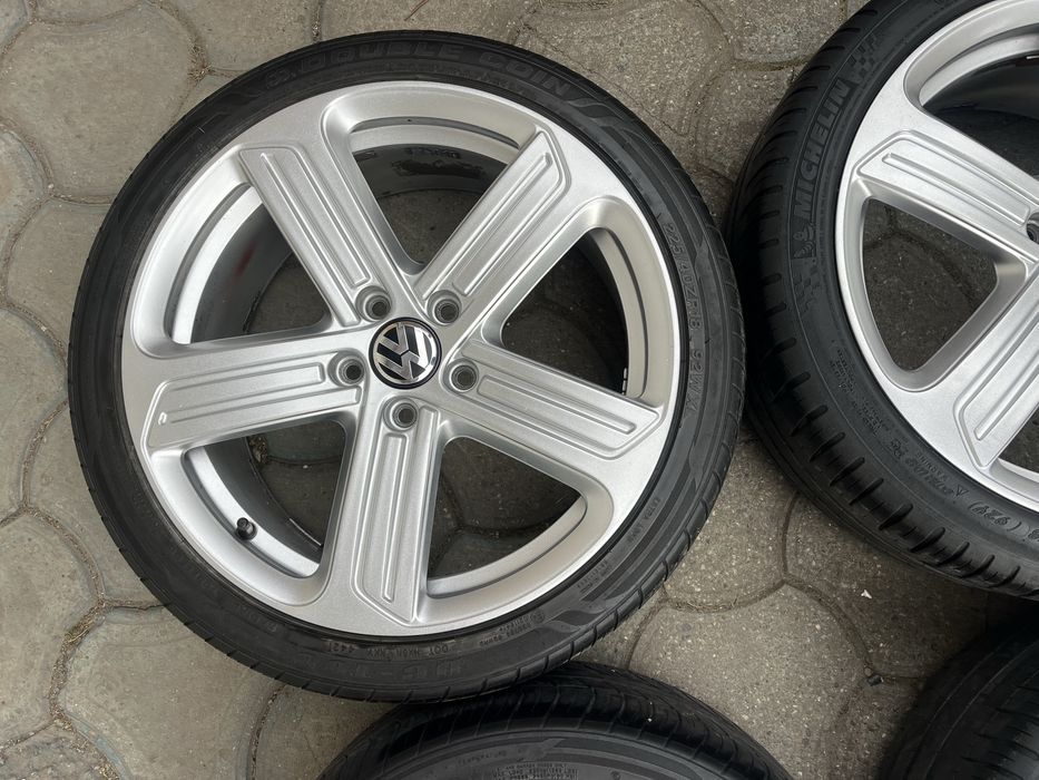 Jante aliaj 5x112mm, anvelope vara 225/40 R18, VW Golf 5/6/7/8 Touran Eos Jetta, Seat, Skoda, Audi A3