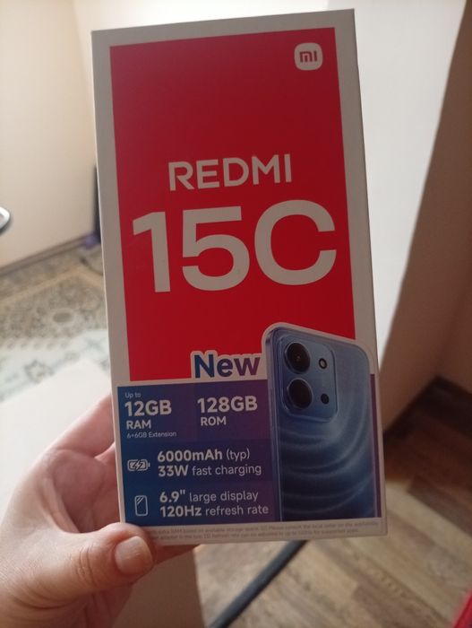Продам новый Redmi 15 c коробка есть