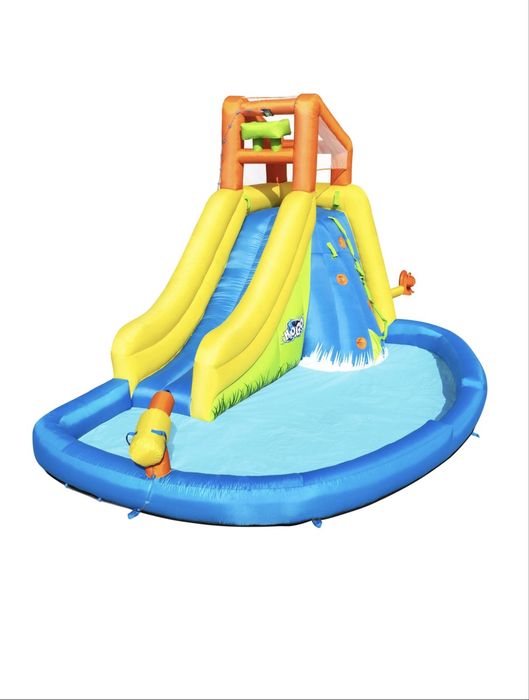 Tobogan gonflabil cu apa - Centru de joaca copii, Bestway Mega, gonflabil, PVC, 435 x 286 x 267 cm
