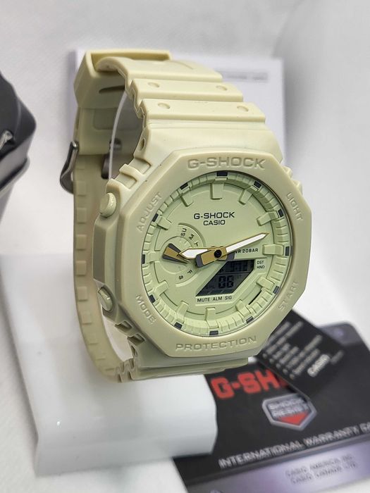 Ceas Sport Casio g shock gma-s2100ba-3aer Neon green, Nou,Garantie 2 ani