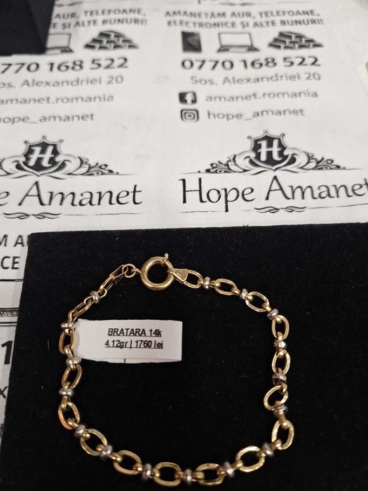 Hope Amanet P1/BRATARA AUR 14K/COD 108531/20cm