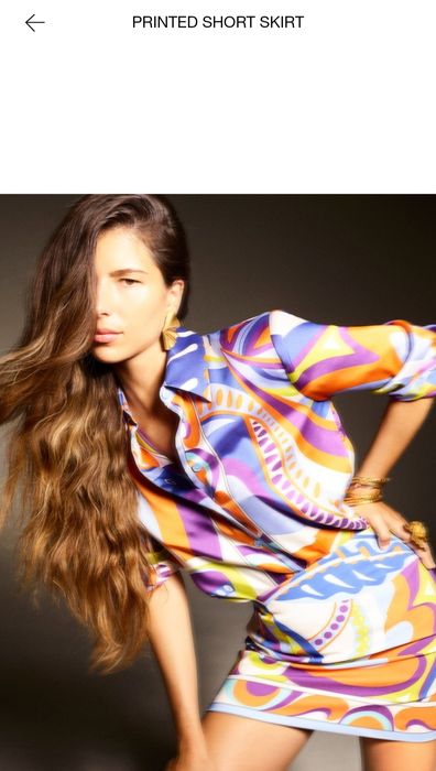 Сатиновая юбка Zara