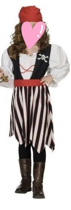 Costumatie Printesa Pirat copii 6-7